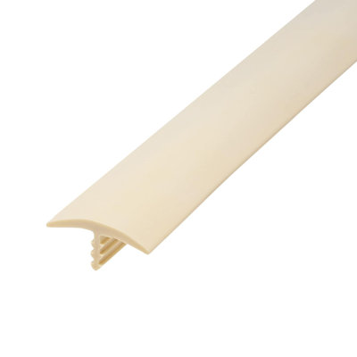 Outwater Plastic T Molding 13/16 In Wide Flexible Polyethylene Center Barb Tee Moulding 25 Ft Coil