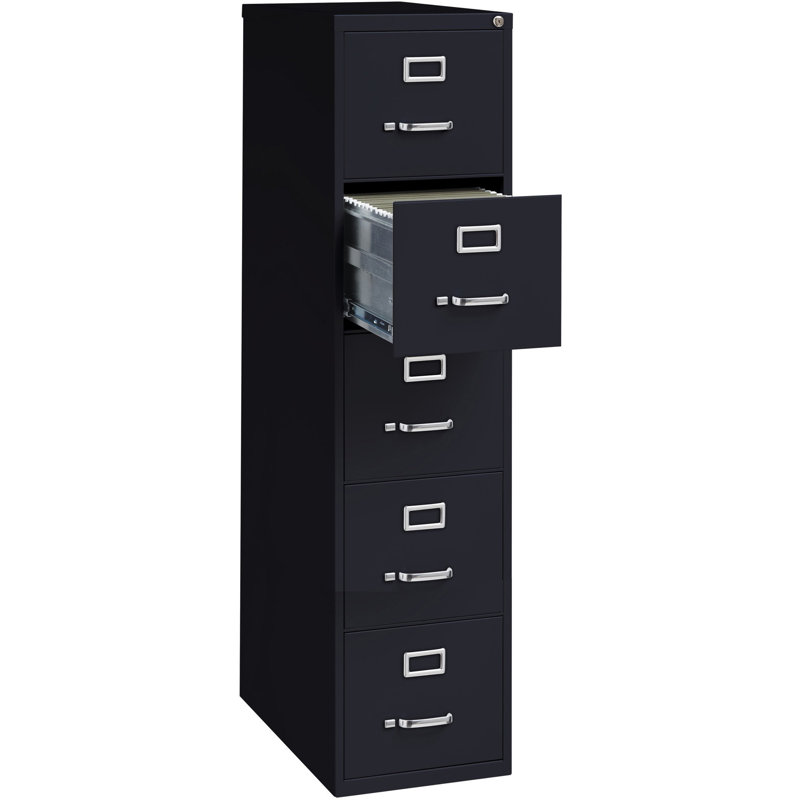 Classeur vertical 5 tiroirs Pabel, Noir
