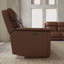 Causeuse inclinable électrique double avec console-121296324