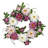 Faux Peony Plastic 22'' Wreath