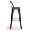 Tabouret 30 "en métal / bois (ensemble de 2)-738763716