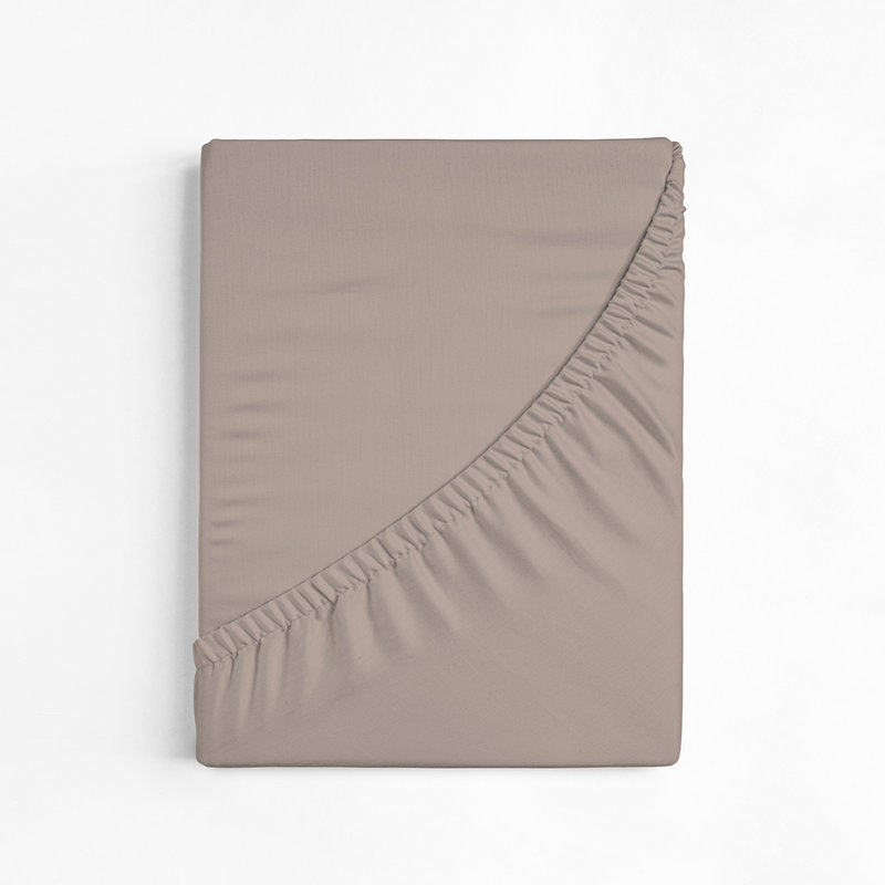 100% Cotton Plain Weave / Muslin Fitted Sheet, European Kingsize (160 x 200 cm), Pink