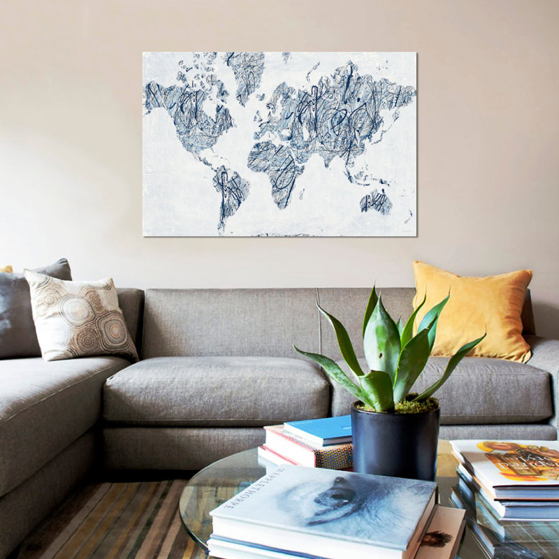 «World On A String» par Piper Rhue - reproduction d'art sur toile tendue, H 12 po x l 18 po x P 1,5 po, Toile tendue