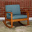 Chaise berçante en bois massif avec coussins Buecker-43778145-43778148