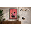Cat in Geometric Bloom Modern - Framed Print-1802903659-1802905495