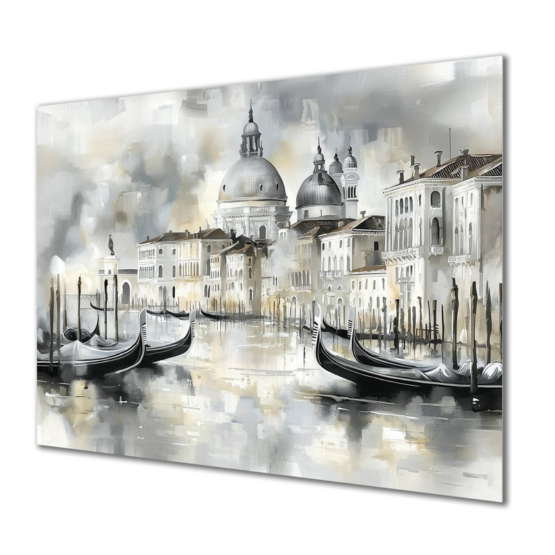 Minimal Venice Grand Canal II - Cityscapes, impression sur métal, H 30 po x l 40 po