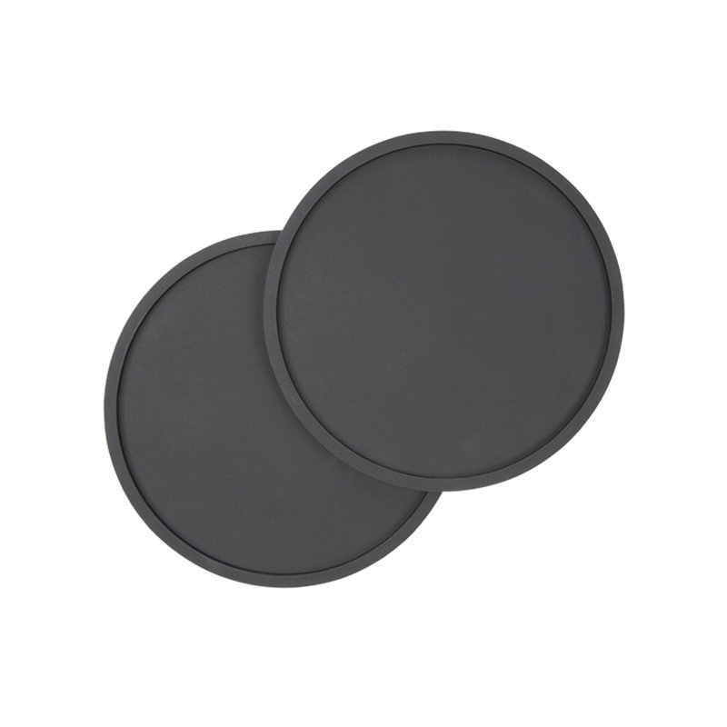 Circle Habit Pet Feeding Mat, Large (9"), Black
