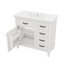 Meuble-lavabo de 36 po avec lavabo simple, armoire incluse, 2 tiroirs rabattables, 2 tiroirs standard et tablette interne réglable-172582205-172582145