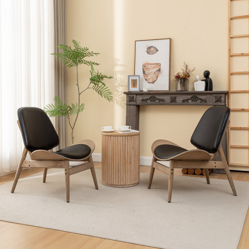 Chaise d'appoint en similicuir Arrielle