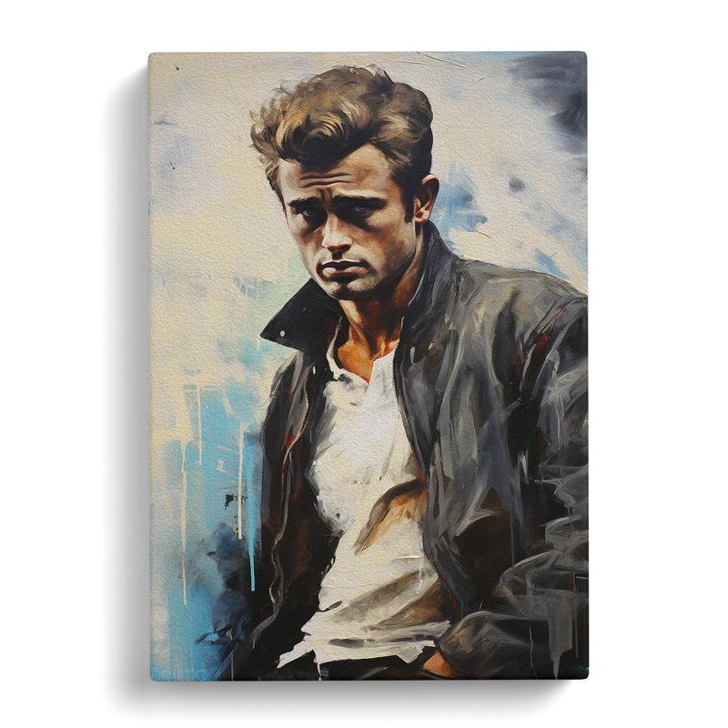 James Dean Hard Edge - Wrapped Canvas, 76cm H x 50cm W x 3cm D
