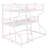 Full XL Over Twin XL Over Queen Size Triple Bunk Bed With Long And Short Ladder-1164807336