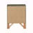 Elegant Gray Storage Nightstand