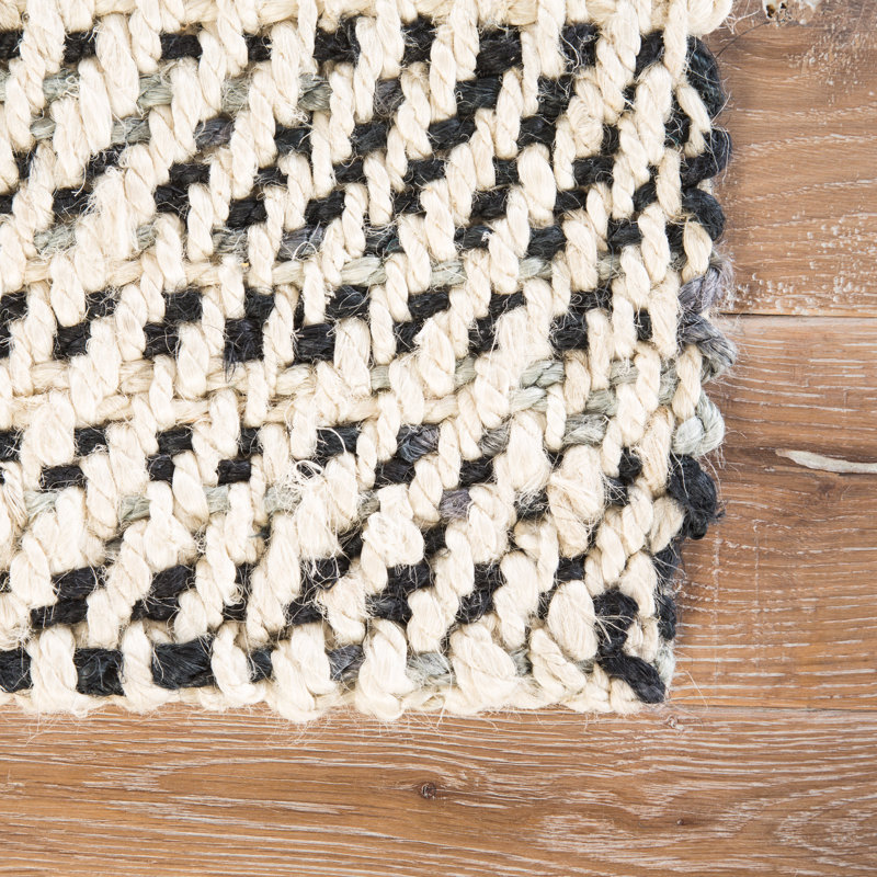 Owen Jute / Sisal Striped Area Rug, Rectangle 5' x 8'