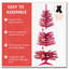 Arbre de Noël rouge 4 pi-1399403541