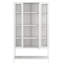 Grande vitrine en fer avec porte vitrée et lumières DEL en acier-1677785694