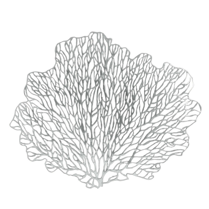 Vinyl Nautical Novelty Placemat, Silver