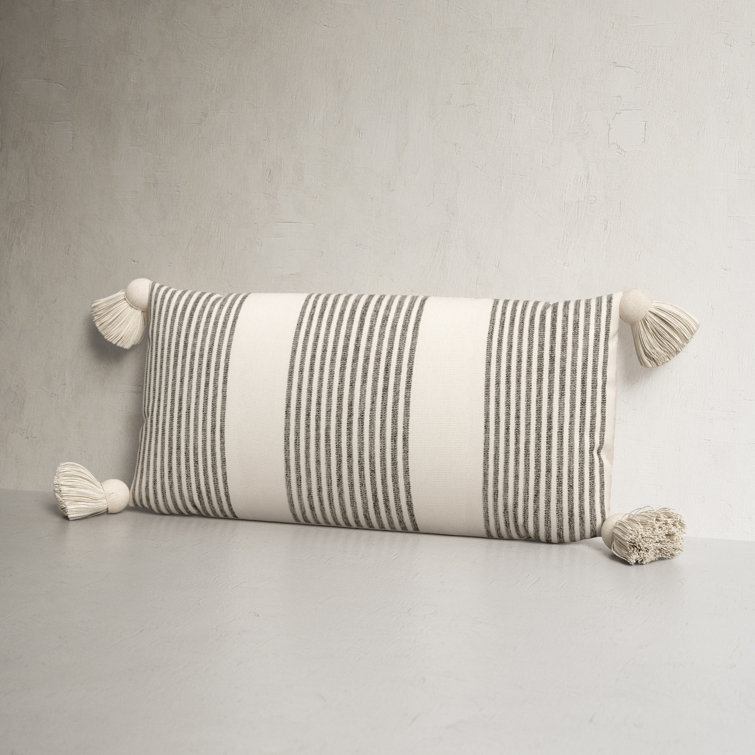 Birch Linen Lumbar Throw Pillow Cover | Final Sale