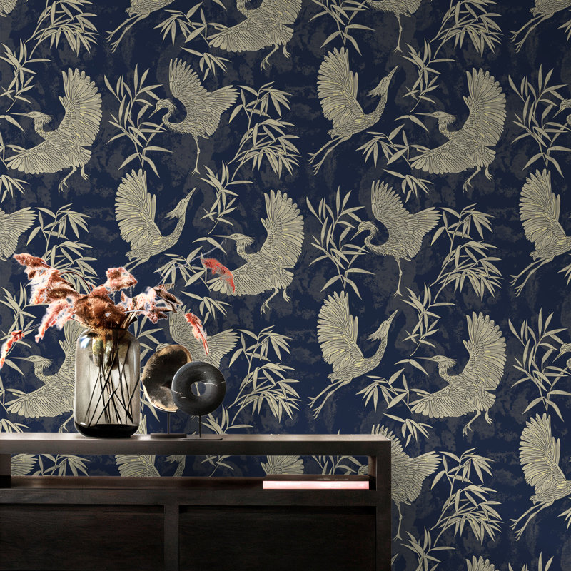 Sukha Oriental Heron Roll, Blue