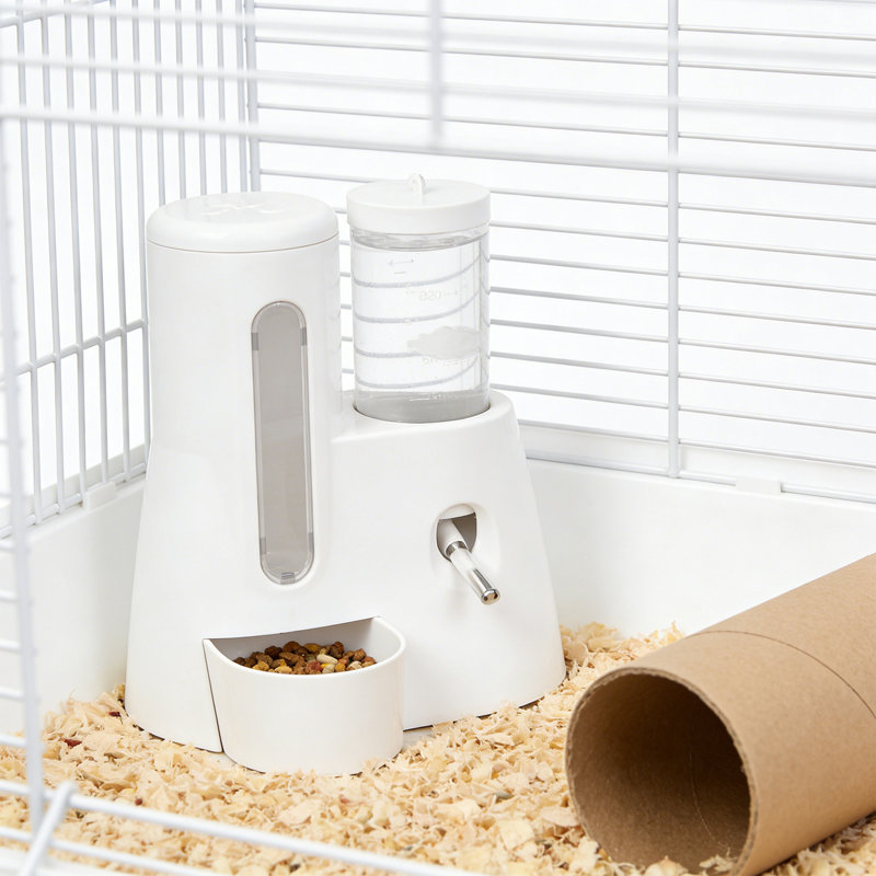 Abreuvoir automatique 2 en 1, blanc, Blanc