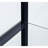 Callie Black Glass 3-Shelf Curio Cabinet