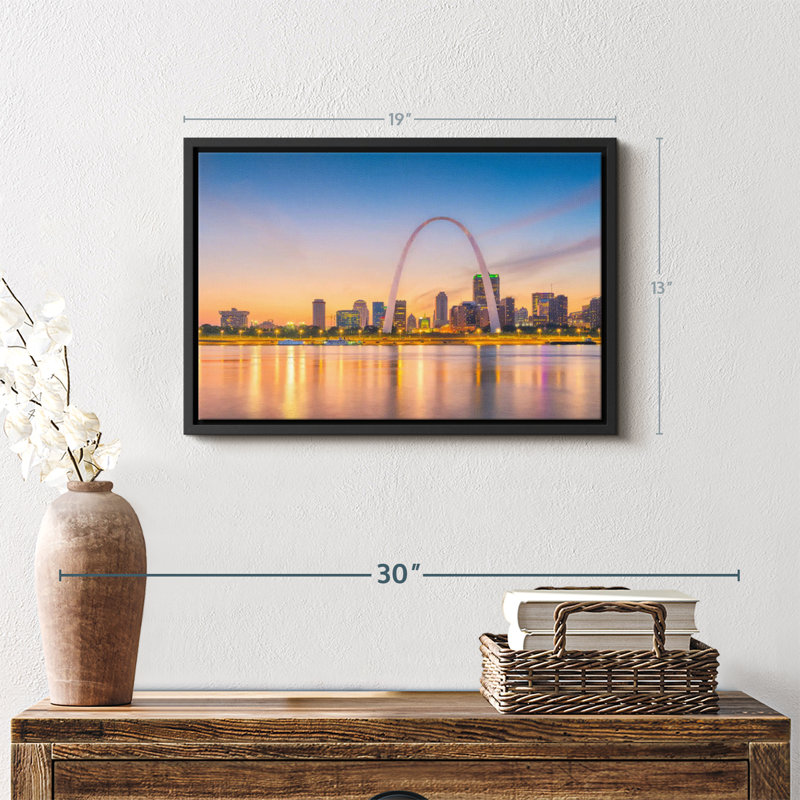 Impression sur toile Saint Louis Gateway Arch, H 13 po x l 19 po