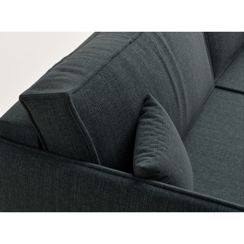 3 Seater Reclining Sofa, Turquoise Polyester