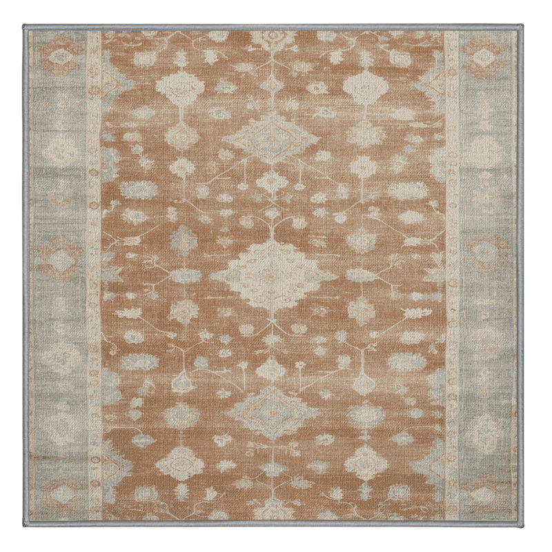 Machine Washable Overdyed Gray Area Rug, Rectangle 2' x 3'