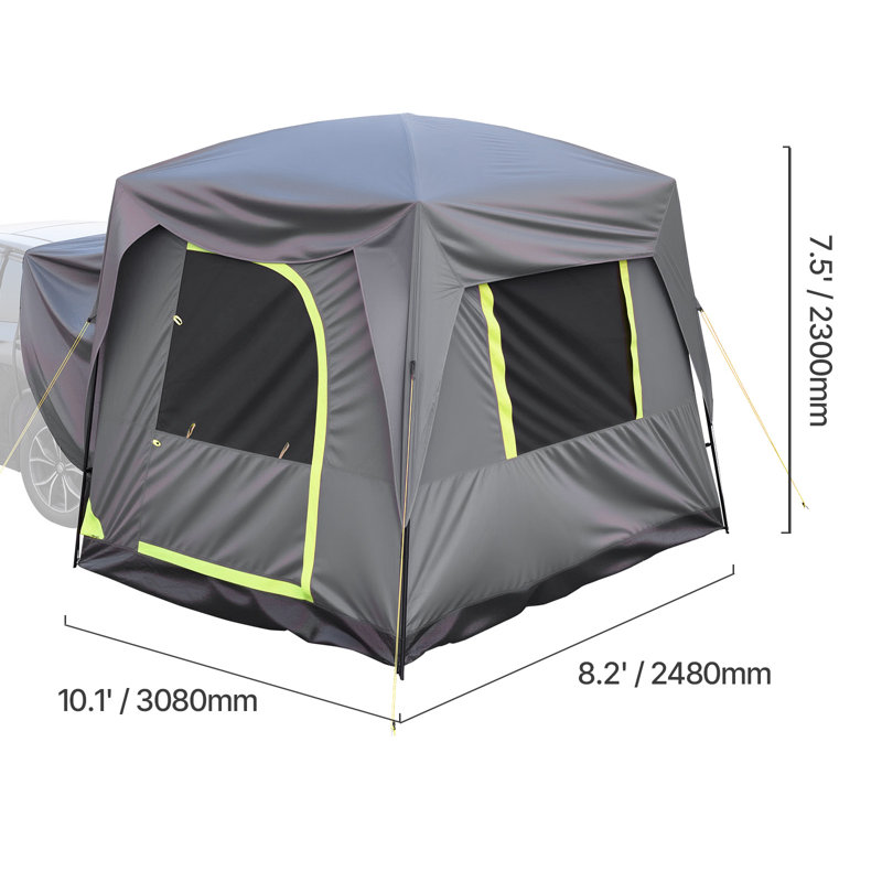 SUV Camping Tent Outdoor SUV Tent with Rainfly Waterproof for 5-8 Person