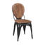 Chaise avec accoudoirs Pattie en brun