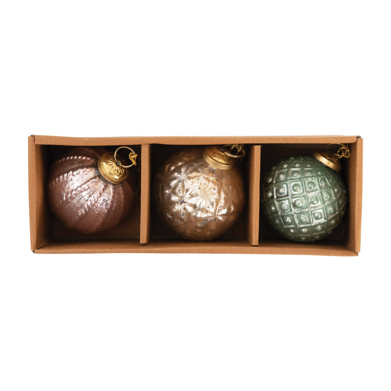 3 Piece Ball Ornament Set