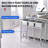 3 Compartment Kitchen Freestanding Sink