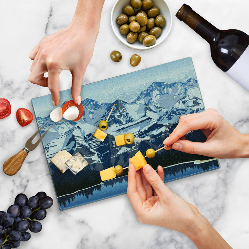 Planche à découper en verre trempé Ambesonne