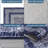 8x10 Modern Rug Thin Washable Non-Slip Geometric Border Low Pile Foldable Soft Non-Shedding Indoor Accent Carpet Gray-1405791505