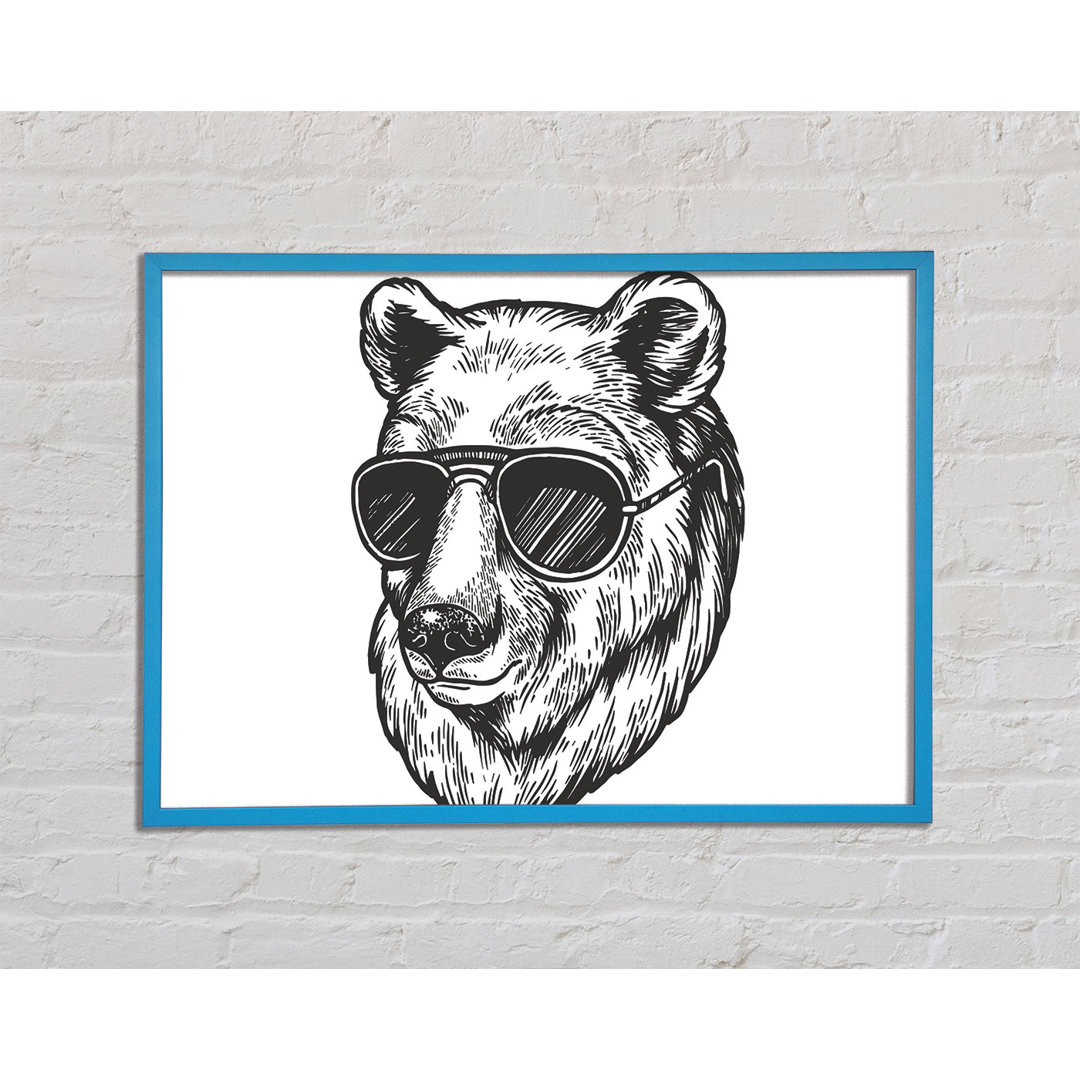 Leinwandbild Bear Sunglasses Chill