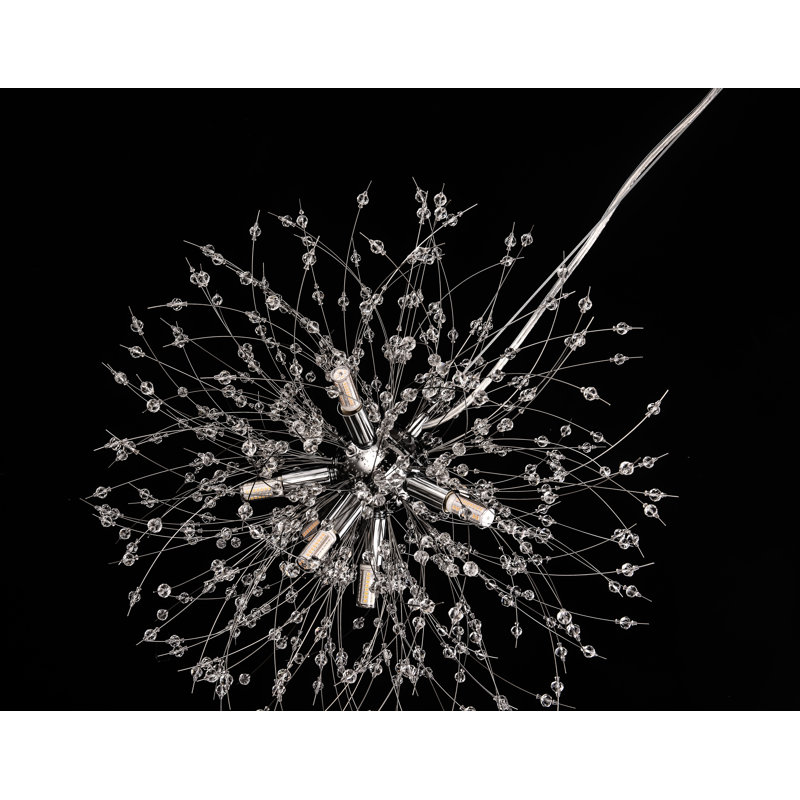 Lustre globe Pavishan, Chrome