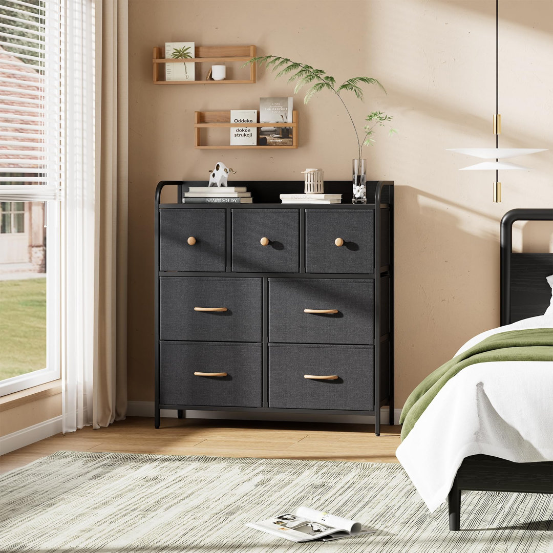 Chest of Drawers, Dresser for Bedroom with 7 Drawers