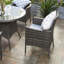 Rattan Garden Furniture Set 4 Seater With Round Dining Table Chairs For Outdoor