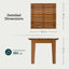 Table basse Verana (partie 2 de 2) - Collection extérieure en bois d'acacia avec protection UV et matériaux résistants aux intempéries