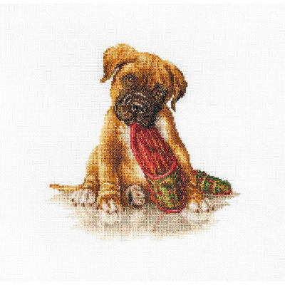 Kit de broderie au point de croix « Boxer » de Luca-S B2338L