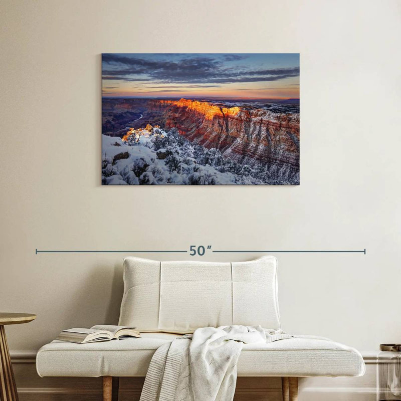 Alvord Grand Canyon en hiver, H 24 po x l 36 po