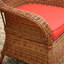 Chaise de patio avec coussin Amada