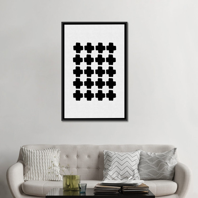 «Abstract III», impression sur toile, Toile avec cadre noir, Pas de tapis, H 48 po x l 32 po x P 1,5 po