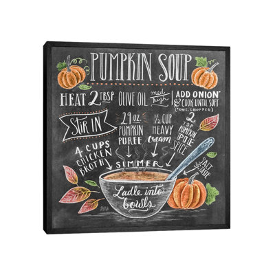 Pumpkin Soup Recipe by Lily & Val - Print on Canvas