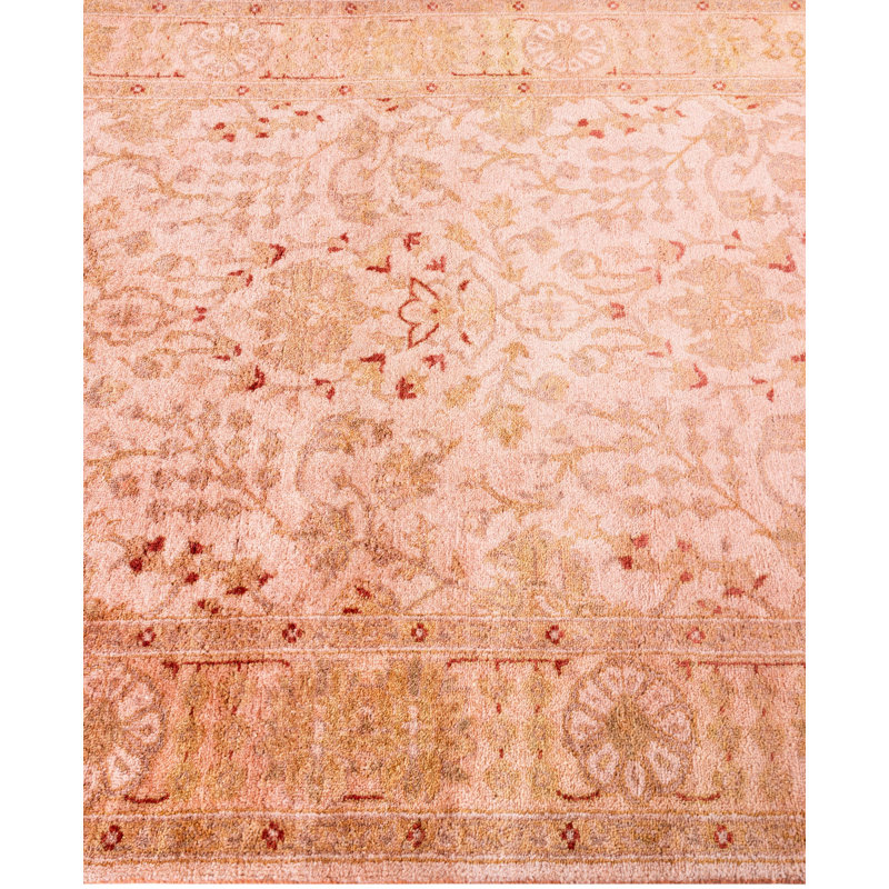 Overdyed One-of-a-Kind Runner 3' X 10'6" Hand Knotted Area Rug