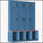 Farmhouse Hall Tree with Hidden Hooks, Walnut Seating Bench, and Shoe Cabinet for Entryway and Living Room, Blue-1384618600