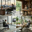 Chaise de bureau ergonomique à dossier divisé avec appui-tête 2d réglable et accoudoirs 4d-862973481
