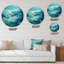 Chandre - Horloge murale paysage abstrait-1204388352