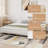 Heavy Duty Metal Platform Bed Frame, Low Profile Bed Frame, Mattress Foundation with Steel Slats Support-938383203-938383205