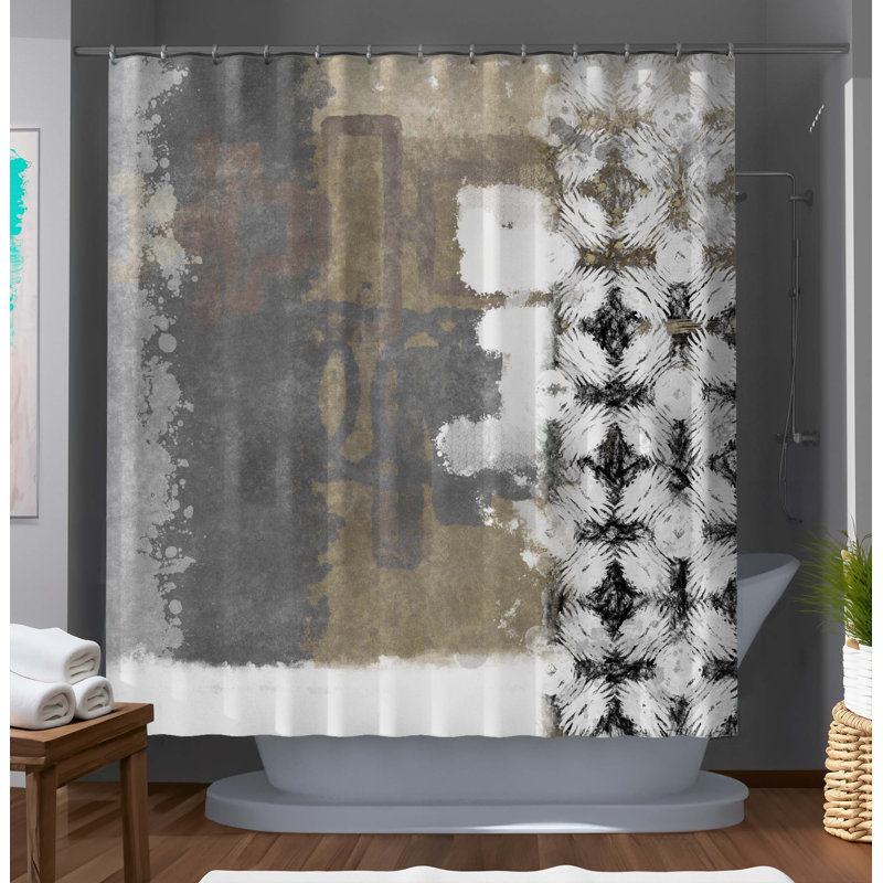 Abstract Shower Curtain