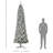 HOMCOM 9Ft Pre-Lit Snow-Flocked Slim Douglas Fir Artificial Christmas Tree With Realistic Branches, 550 LED Lights And 988 Tips